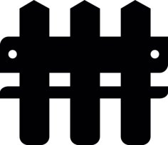 Double Fence Vinyl Svg File, Free Vectors File